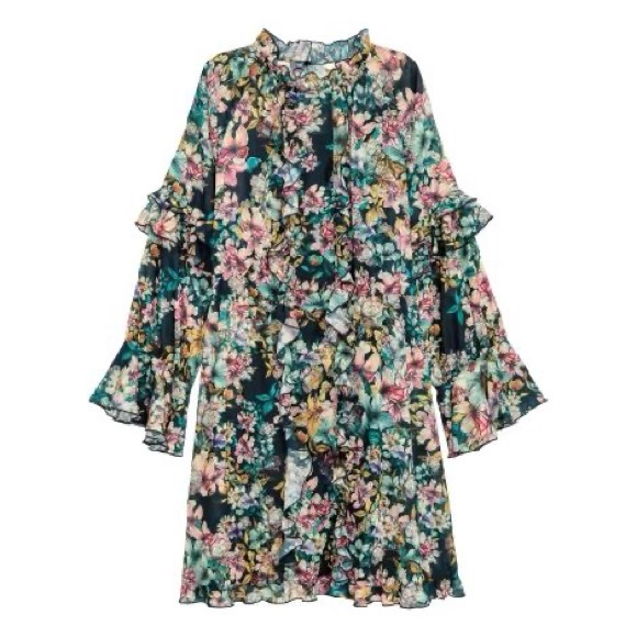 H&M Dresses & Skirts - H&M Boho Floral Dress Size 10